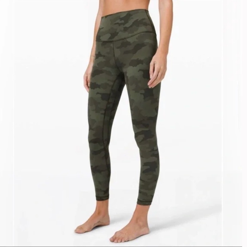 Lululemon Align Pant 25” in Heritage 365 Camo Green Twill Multi Size 4